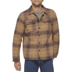 imageLevis mens Classic Plaid Shirt JacketJava Ombre Plaid