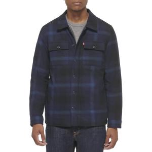 imageLevis mens Classic Plaid Shirt JacketNavy Ombre Plaid