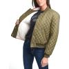 imageLevis Womens Diamond Quilted Bomber Jacket With Front Pockets  Regular ampamp Plus SizesArmy Green Sherpa Lined