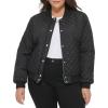 imageLevis Womens Diamond Quilted Bomber Jacket With Front Pockets  Regular ampamp Plus SizesBlack Sherpa Lined