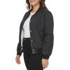 imageLevis Womens Diamond Quilted Bomber Jacket With Front Pockets  Regular ampamp Plus SizesBlack Sherpa Lined
