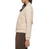 imageLevis Womens Diamond Quilted Bomber Jacket With Front Pockets  Regular ampamp Plus SizesCream Ivory