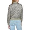 imageLevis Womens Diamond Quilted Bomber Jacket With Front Pockets  Regular ampamp Plus SizesGreen Faded Bandana
