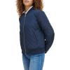 imageLevis Womens Diamond Quilted Bomber Jacket With Front Pockets  Regular ampamp Plus SizesNavy