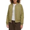 imageLevis Womens Diamond Quilted Bomber Jacket With Front Pockets  Regular ampamp Plus SizesOlive Tree