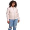imageLevis Womens Diamond Quilted Bomber Jacket With Front Pockets  Regular ampamp Plus SizesPeach Blossom Blush