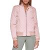 imageLevis Womens Diamond Quilted Bomber Jacket With Front Pockets  Regular ampamp Plus SizesRose Mist