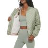 imageLevis Womens Diamond Quilted Bomber Jacket With Front Pockets  Regular ampamp Plus SizesSeafoam Sherpa Lined