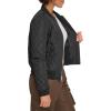 imageLevis Womens Diamond Quilted Bomber Jacket With Front Pockets  Regular ampamp Plus SizesShade Black