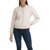imageLevis Womens Diamond Quilted Bomber Jacket With Front Pockets  Regular ampamp Plus SizesShell Pink