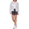 imageLevis Womens Diamond Quilted Bomber Jacket With Front Pockets  Regular ampamp Plus SizesWhite Navy Bandana