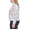 imageLevis Womens Diamond Quilted Bomber Jacket With Front Pockets  Regular ampamp Plus SizesWhite Navy Bandana