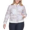 imageLevis Womens Diamond Quilted Bomber Jacket With Front Pockets  Regular ampamp Plus SizesWhite Navy Bandana