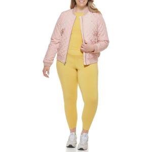 imageLevis Womens Diamond Quilted Bomber Jacket With Front Pockets  Regular ampamp Plus SizesHooded Skater Plaid