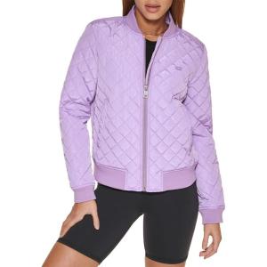 imageLevis Womens Diamond Quilted Bomber Jacket With Front Pockets  Regular ampamp Plus SizesLilac Mist