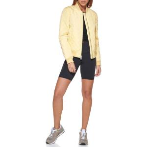 imageLevis Womens Diamond Quilted Bomber Jacket With Front Pockets  Regular ampamp Plus SizesPopcorn