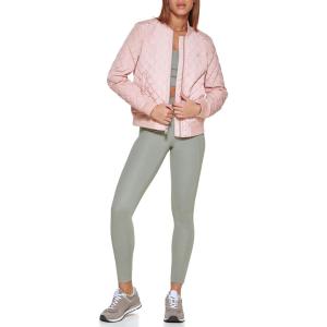 imageLevis Womens Diamond Quilted Bomber Jacket With Front Pockets  Regular ampamp Plus SizesRose Mist