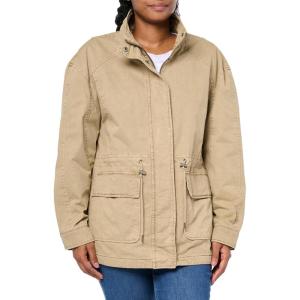 imageLevis Womens Stand Collar Cotton Military Jacket