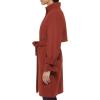 imageCole Haan Womens Belted Raglan Melton Wool CoatRust