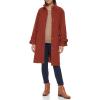 imageCole Haan Womens Belted Raglan Melton Wool CoatRust
