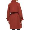 imageCole Haan Womens Belted Raglan Melton Wool CoatRust