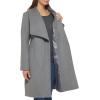imageCole Haan Womens Belted Wool Classically Elegant Coat for YearRound Style Standard and Plus SizeBelted Charcoal