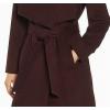 imageCole Haan Womens Belted Wool Classically Elegant Coat for YearRound Style Standard and Plus SizeElegant Bordeaux
