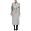 imageCole Haan Womens Slick Wool Wrap CoatWool CoatLt Grey