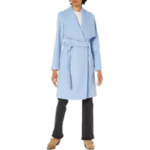 imageCole Haan Womens Belted Wool Classically Elegant Coat for YearRound Style Standard and Plus SizeBelt Ice Blue