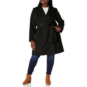 imageCole Haan Womens Belted Wool Classically Elegant Coat for YearRound Style Standard and Plus SizeBlack