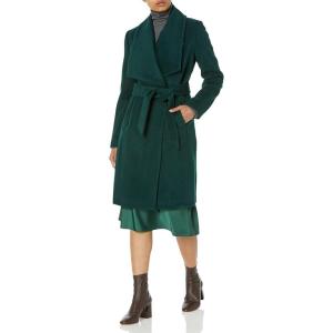 imageCole Haan Womens Belted Wool Classically Elegant Coat for YearRound Style Standard and Plus SizeForest