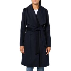 imageCole Haan Womens Belted Wool Classically Elegant Coat for YearRound Style Standard and Plus SizeNavy