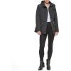 imageCole Haan Womens Faux Trimmed Quilted Signature CoatBlack