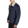 imageLevis Mens Corduroy Sherpa Lined Trucker Jacket Regular ampamp Big ampamp Tall SizesNavy Wide Wale Corduroy