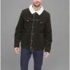 imageLevis Mens Corduroy Sherpa Lined Trucker Jacket Regular ampamp Big ampamp Tall SizesOlive Corduroy