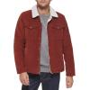 imageLevis Mens Corduroy Sherpa Lined Trucker Jacket Regular ampamp Big ampamp Tall SizesRust Corduroy