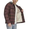 imageLevis Mens Plaid Sherpa Lined Hooded Shirt Jacket Regular ampamp Big ampamp Tall SizesBitter Chocolate Plaid
