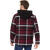 imageLevis Mens Plaid Sherpa Lined Hooded Shirt Jacket Regular ampamp Big ampamp Tall SizesBlack Faux Shearling