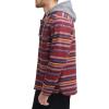 imageLevis Mens Plaid Sherpa Lined Hooded Shirt Jacket Regular ampamp Big ampamp Tall SizesBurgundy Stripe Plaid