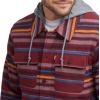 imageLevis Mens Plaid Sherpa Lined Hooded Shirt Jacket Regular ampamp Big ampamp Tall SizesBurgundy Stripe Plaid