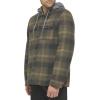 imageLevis Mens Plaid Sherpa Lined Hooded Shirt Jacket Regular ampamp Big ampamp Tall SizesHooded Green Ombre Plaid