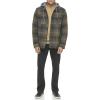 imageLevis Mens Plaid Sherpa Lined Hooded Shirt Jacket Regular ampamp Big ampamp Tall SizesHooded Green Ombre Plaid