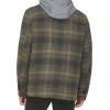 imageLevis Mens Plaid Sherpa Lined Hooded Shirt Jacket Regular ampamp Big ampamp Tall SizesHooded Green Ombre Plaid