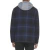 imageLevis Mens Plaid Sherpa Lined Hooded Shirt Jacket Regular ampamp Big ampamp Tall SizesHooded Navy Ombre Plaid