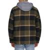 imageLevis Mens Plaid Sherpa Lined Hooded Shirt Jacket Regular ampamp Big ampamp Tall SizesHooded OliveBlack Plaid