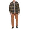 imageLevis Mens Plaid Sherpa Lined Hooded Shirt Jacket Regular ampamp Big ampamp Tall SizesHooded OliveBlack Plaid