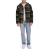 imageLevis Mens Plaid Sherpa Lined Hooded Shirt Jacket Regular ampamp Big ampamp Tall SizesHooded OliveBlack Plaid