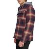 imageLevis Mens Plaid Sherpa Lined Hooded Shirt Jacket Regular ampamp Big ampamp Tall SizesHooded Red Ombre Plaid