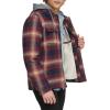 imageLevis Mens Plaid Sherpa Lined Hooded Shirt Jacket Regular ampamp Big ampamp Tall SizesHooded Red Ombre Plaid