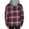 imageLevis Mens Plaid Sherpa Lined Hooded Shirt Jacket Regular ampamp Big ampamp Tall SizesHooded Red Ombre Plaid